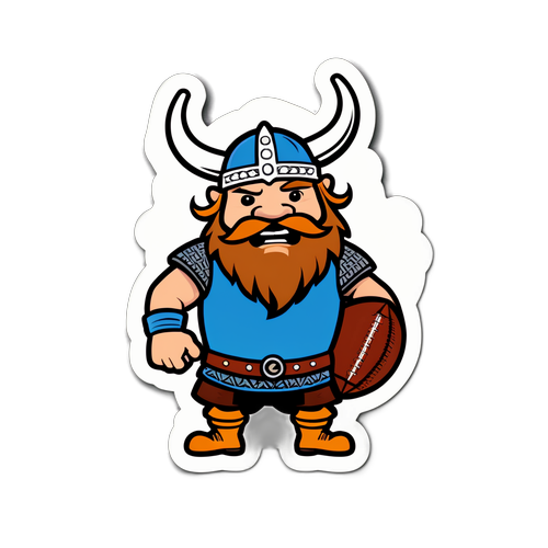 Kopenhag'da Futbol Oynayan Viking Farklı Sticker