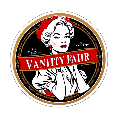 Каптивний наліпка, натхненна Vanity Fair