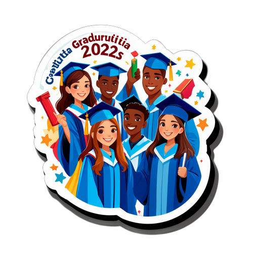 Adesivo di celebrazione per diplomati Maturità 2025