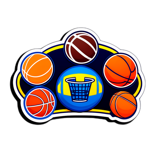 EuroBasket Samarbete Klistermärke