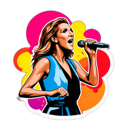 Inspirerende Celine Dion Sticker