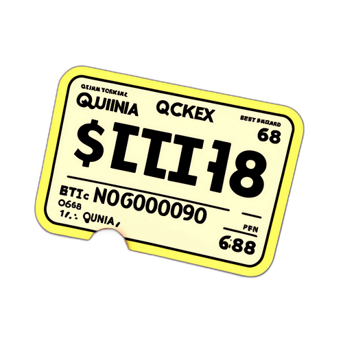Adesivo de uma mão segurando um bilhete da Quina 6858, com 'Aposte na Sorte!' em letras grandes.
