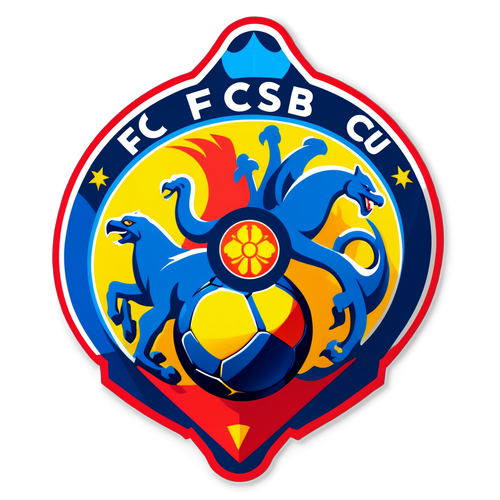 Autocolant cu sigla FCSB