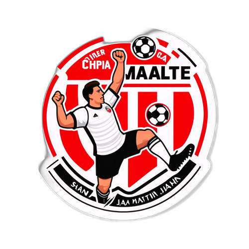 Stiker Komemorasi Pertandingan River Plate vs San Martín San Juan