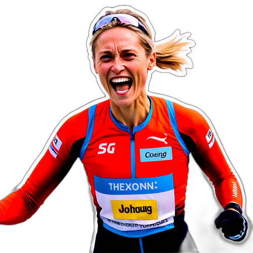 Therese Johaug i mål