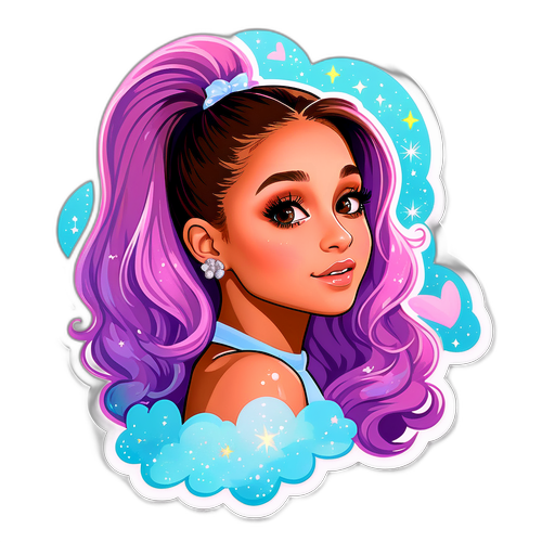 Adesivo Elegante di Ariana Grande