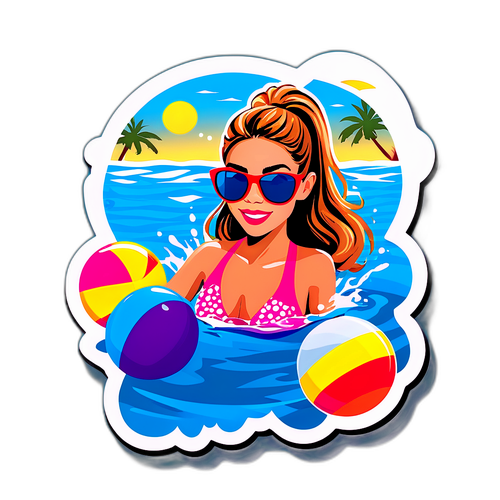 Denise Richards, der dykker ned i en pool