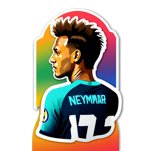 Neymar Silueti Sticker