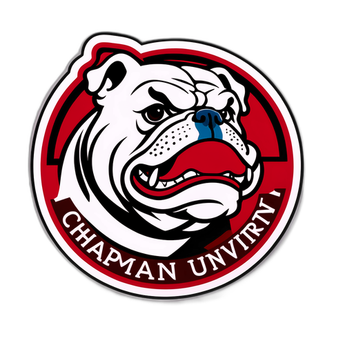Chapman University Bulldog Mascot Sticker