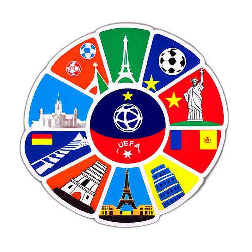 Paduan Logo UEFA dan Mercu Tanda Eropah