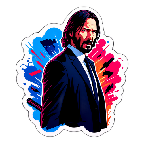 Adesivo Ispirato a John Wick