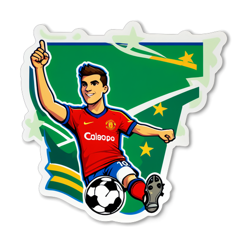 Sticker Colorato per Celebrare la Champions League