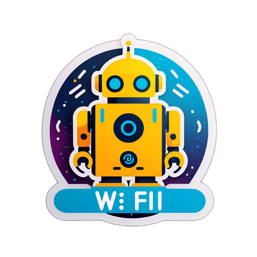 Robot và tín hiệu Wi-Fi