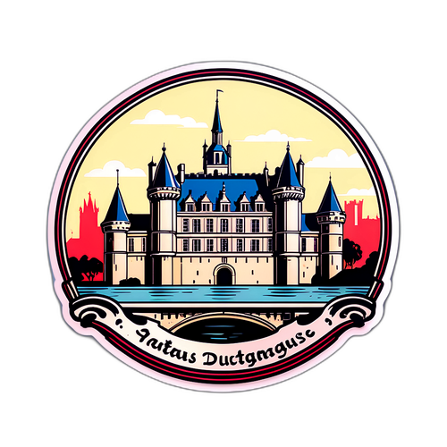 Vintage sticker af Nantes