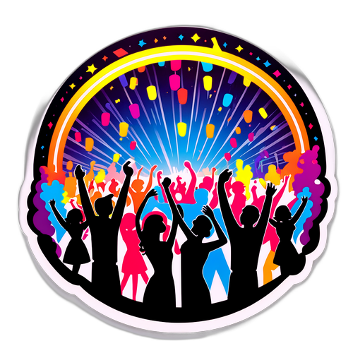 Lebendige Nachtparty
