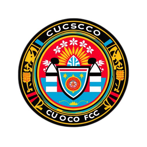 Stiker Rustic Cusco FC dengan Motif Peruvian