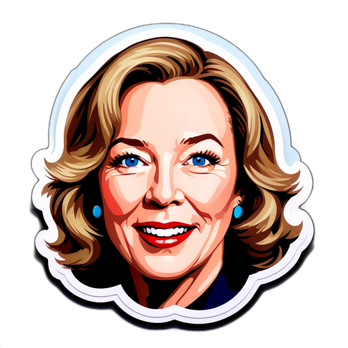 Fargerik, teksturert portrett av Catherine O'Hara