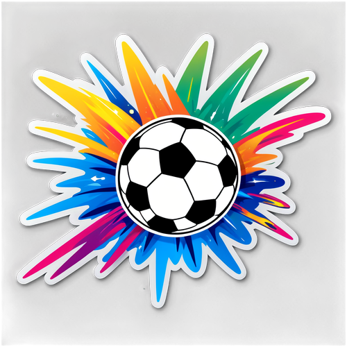 Goalbound Blast! Witness the Sky-High Soccer Ball with Vibrant Trails of Victory!