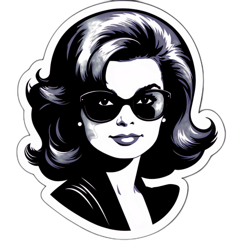 Elegantní portrét Jackie Kennedy