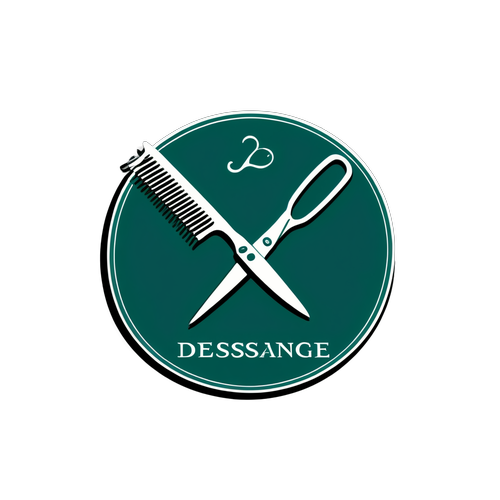 Découvrez le Logo Essentiel de Jacques Dessange : Une Élégance Parfaite entre Ciseaux et Peigne!