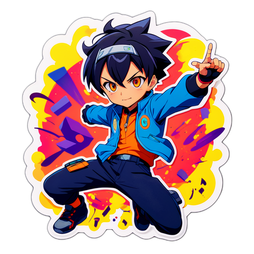 Sticker ng mga Tauhan mula sa Anime na Gen V