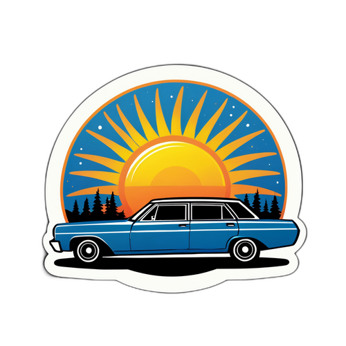 Suuri auto auringonpaisteessa