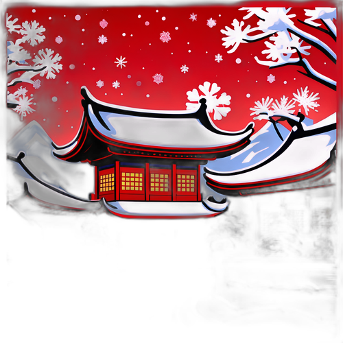 优雅的冬季雪景