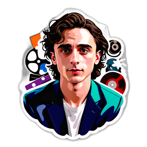 Trendy samolepka Timothée Chalameta