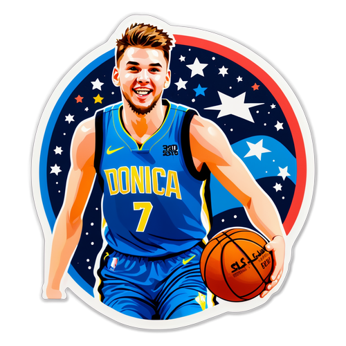 Sticker na Nagdiriwang ng mga Nakamit ni Luka Doncic