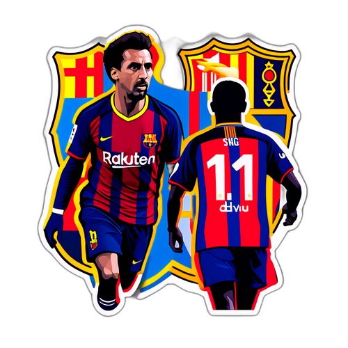 바르셀로나 전설적인 선수 스티커