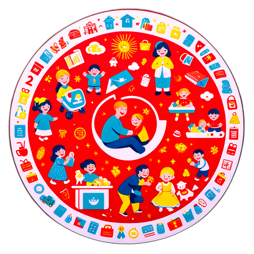 儿童补贴分配贴纸