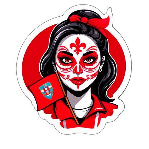 Adesivo de fã apaixonada do Internacional