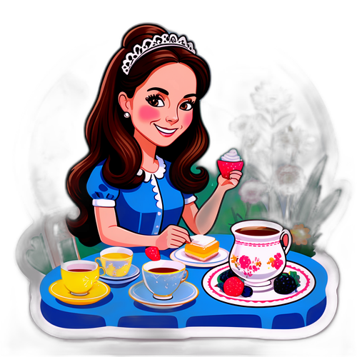 Adesivo di Kate Middleton in Giardino