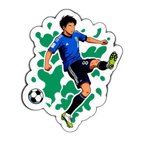 ダイナミックなサッカーシーン