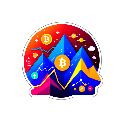 Toekomstige Bitcoin-markten Sticker