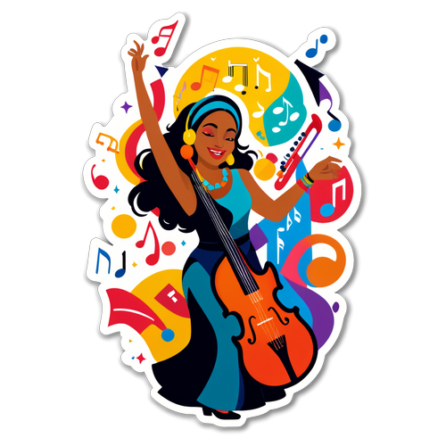 Muzykalny sticker celebrujący hity Kayah
