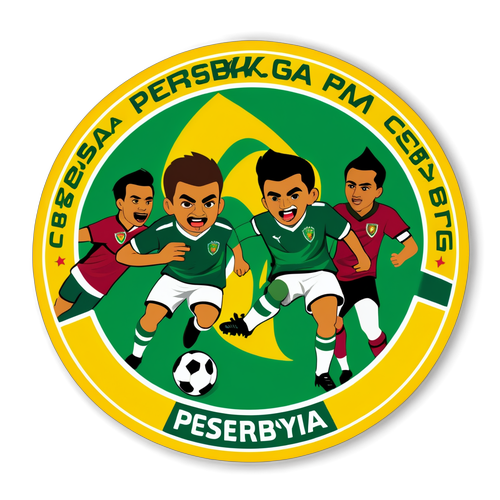 Pertarungan Epic! Logo Persebaya vs PSM Makassar dalam Aksi Sepak Bola Mewah!