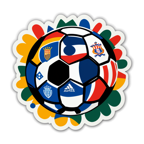 Rekaan Pelekat Bola Sepak Bermain
