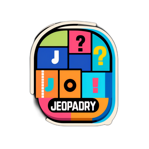 Adesivo in stile retrò 'Jeopardy!'