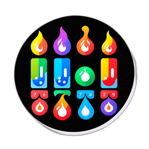 顏色溫度情感表情貼紙