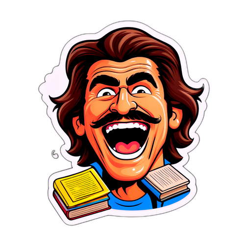 Sticker di Fabio De Luigi con una faccia buffa