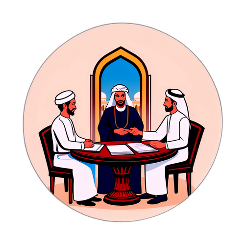 Сцена переговоров в Абу-Даби