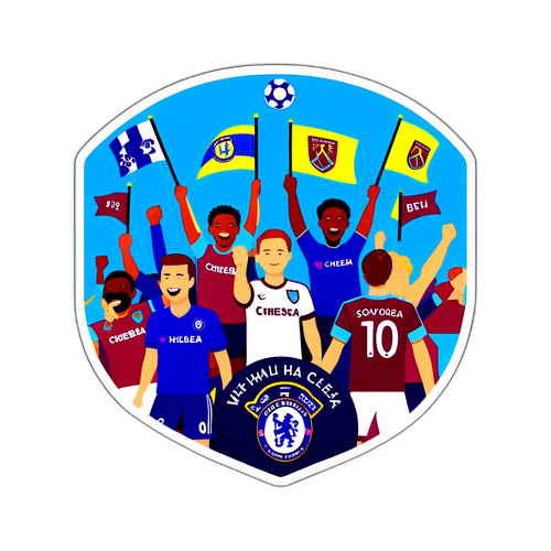 Celebrând spiritul competiției la meciul West Ham - Chelsea