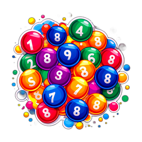 Renkli Sayısal Loto Topları
