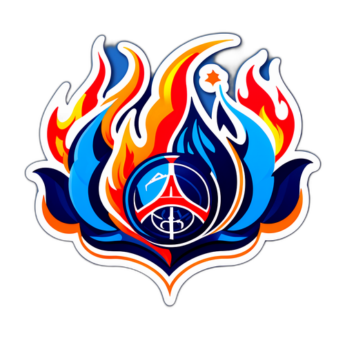 PSG vs Marseille Taisteluaiheinen Tarra