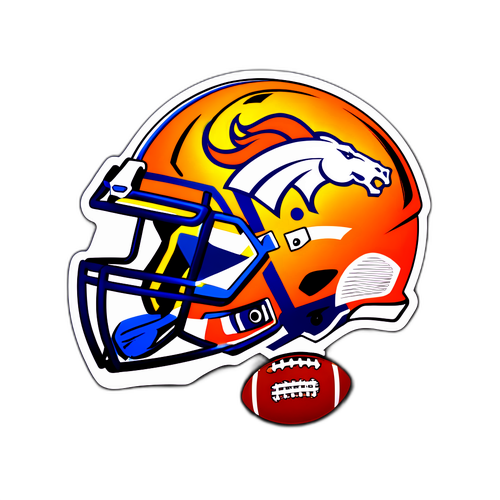 Vintage Broncos Standings Sticker