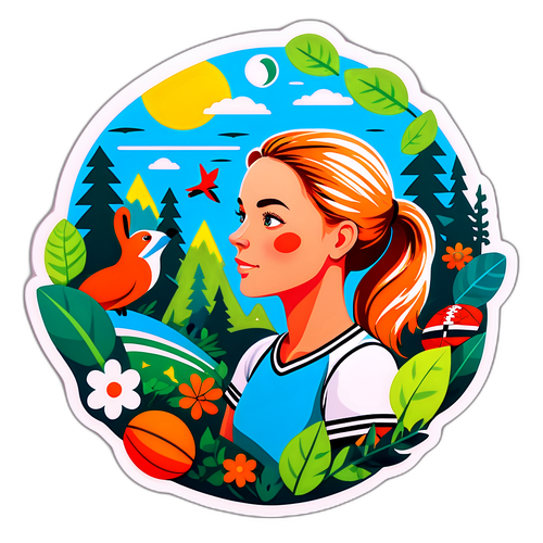 Ein künstlerisches Portrait von Annelie Henze in der Natur