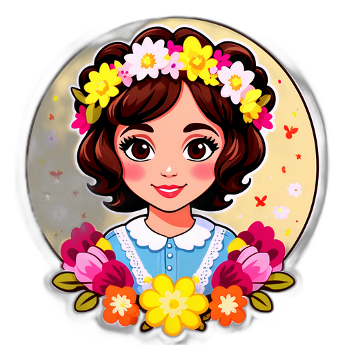 Ornella Vanoni met Bloemenkrans