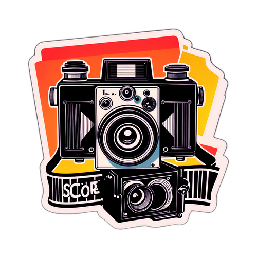 Adesivo a tema retro per "The Score"