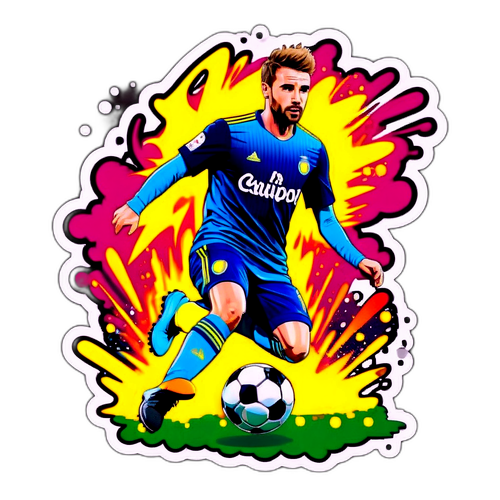 Stiker Pemain Bola Sepak Lively